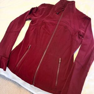 Lululemon Define Jacket - burgundy full zip